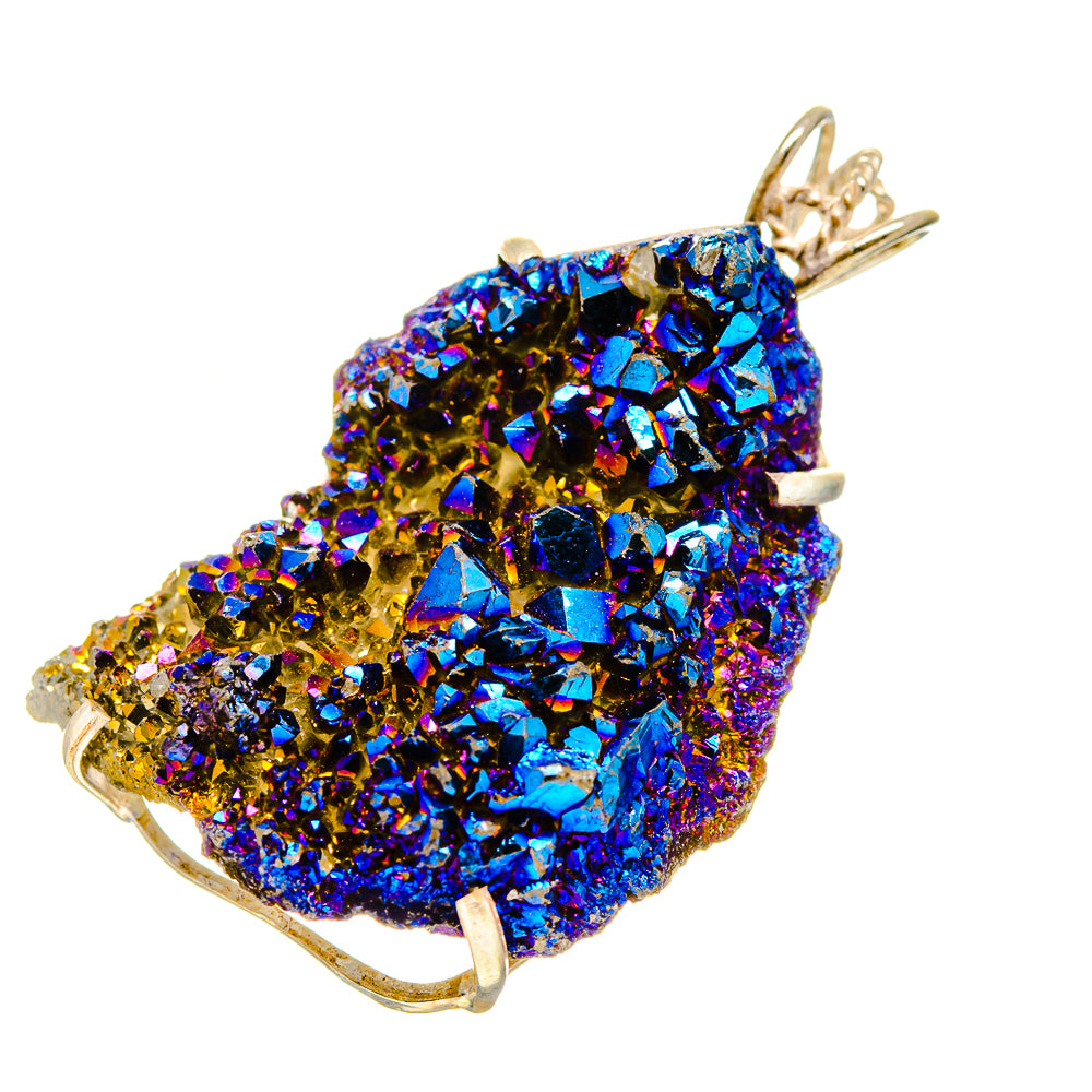 Titanium Druzy Pendants handcrafted by Ana Silver Co - PD752060