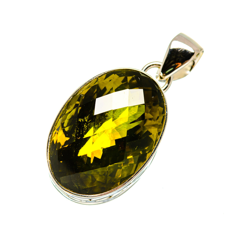 Olive Quartz Pendants handcrafted by Ana Silver Co - PD752103