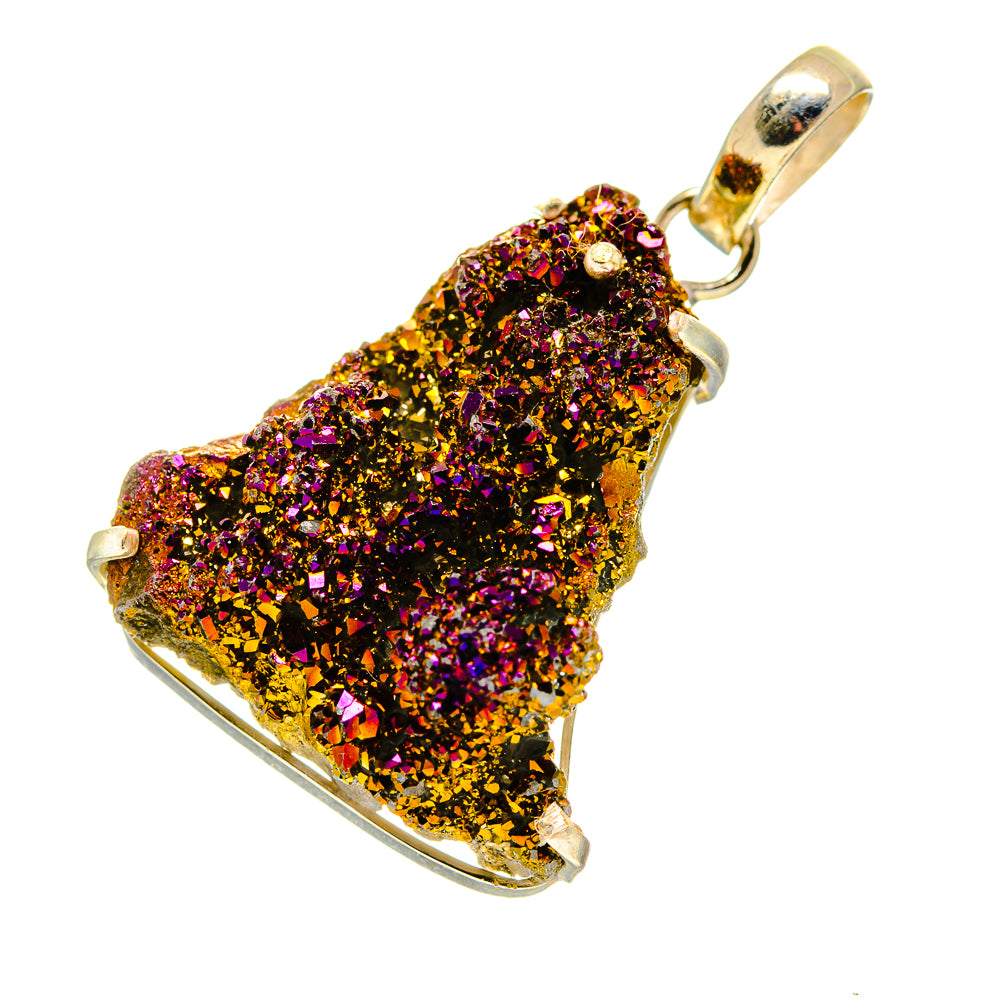 Titanium Druzy Pendants handcrafted by Ana Silver Co - PD752173