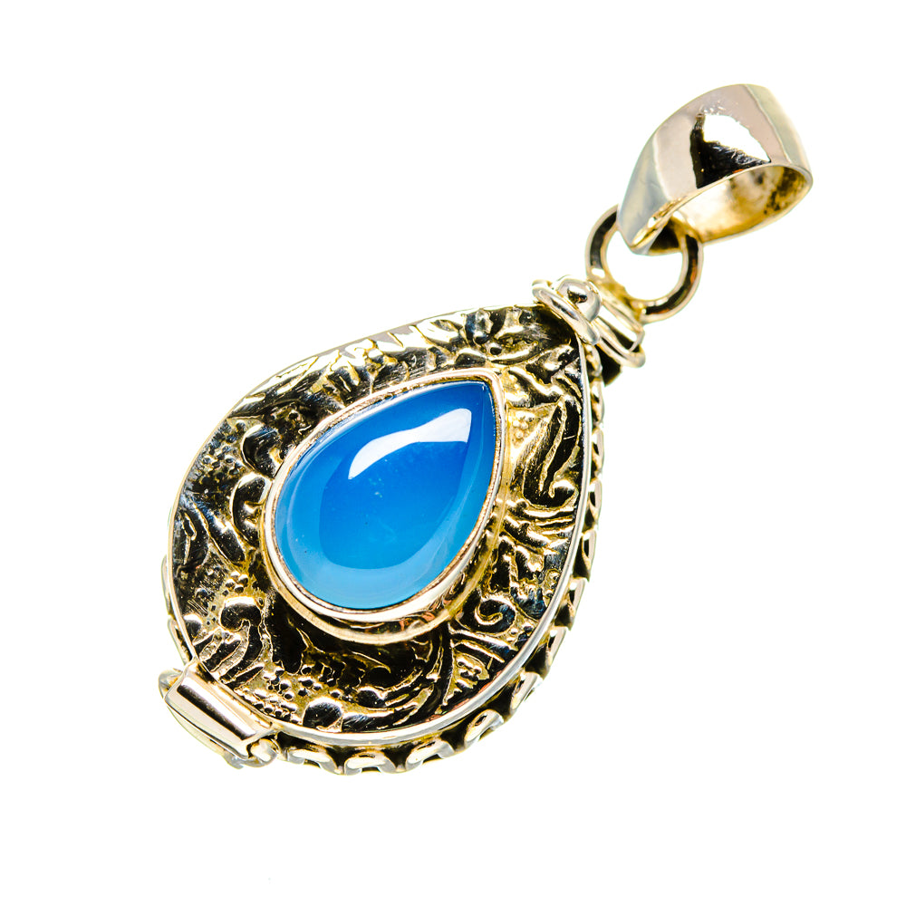 Aqua Chalcedony Pendants handcrafted by Ana Silver Co - PD752178