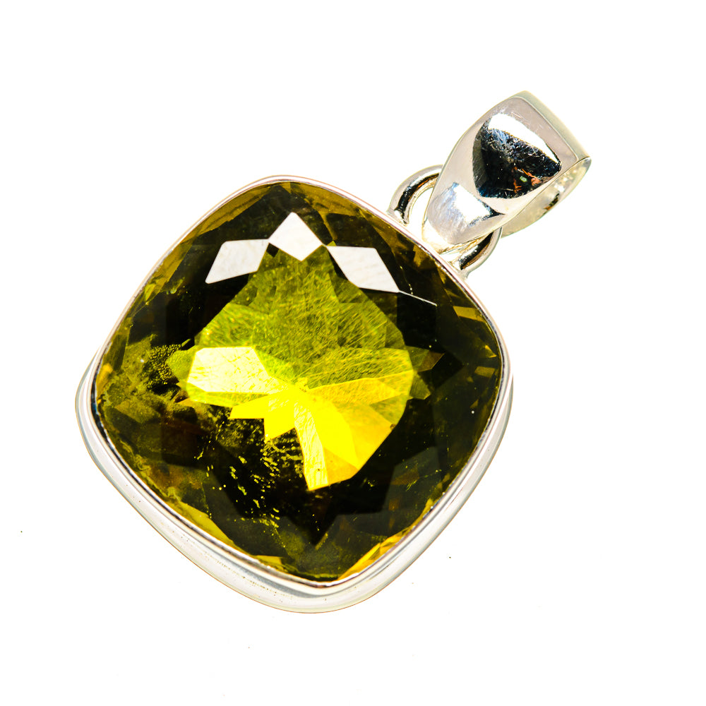 Olive Quartz Pendants handcrafted by Ana Silver Co - PD752181
