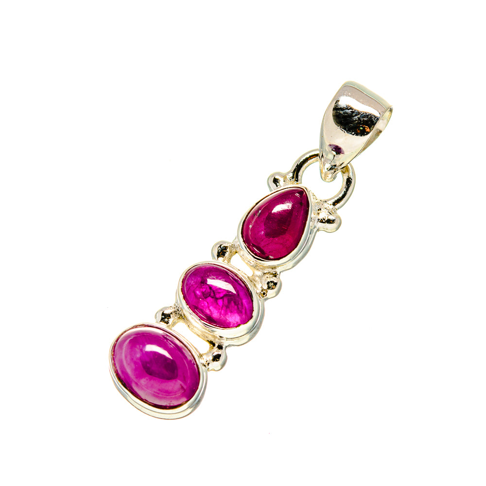 Ruby Pendants handcrafted by Ana Silver Co - PD752298