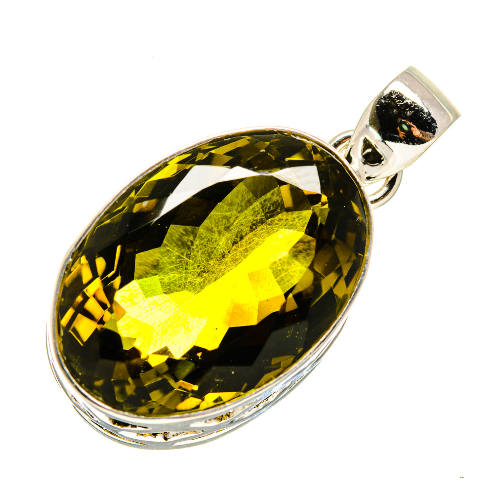 Olive Quartz Pendants handcrafted by Ana Silver Co - PD752393