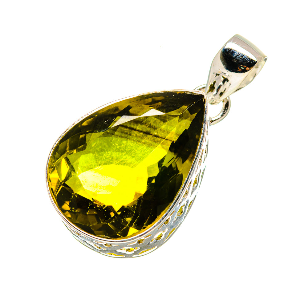 Olive Quartz Pendants handcrafted by Ana Silver Co - PD752394