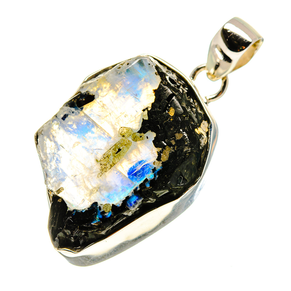 Rainbow Moonstone Pendants handcrafted by Ana Silver Co - PD752512