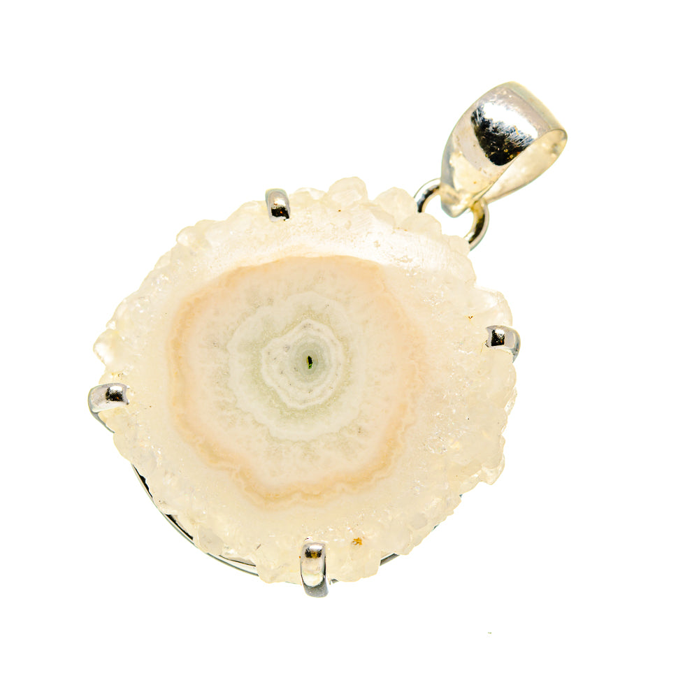 White Solar Quartz Pendants handcrafted by Ana Silver Co - PD752549