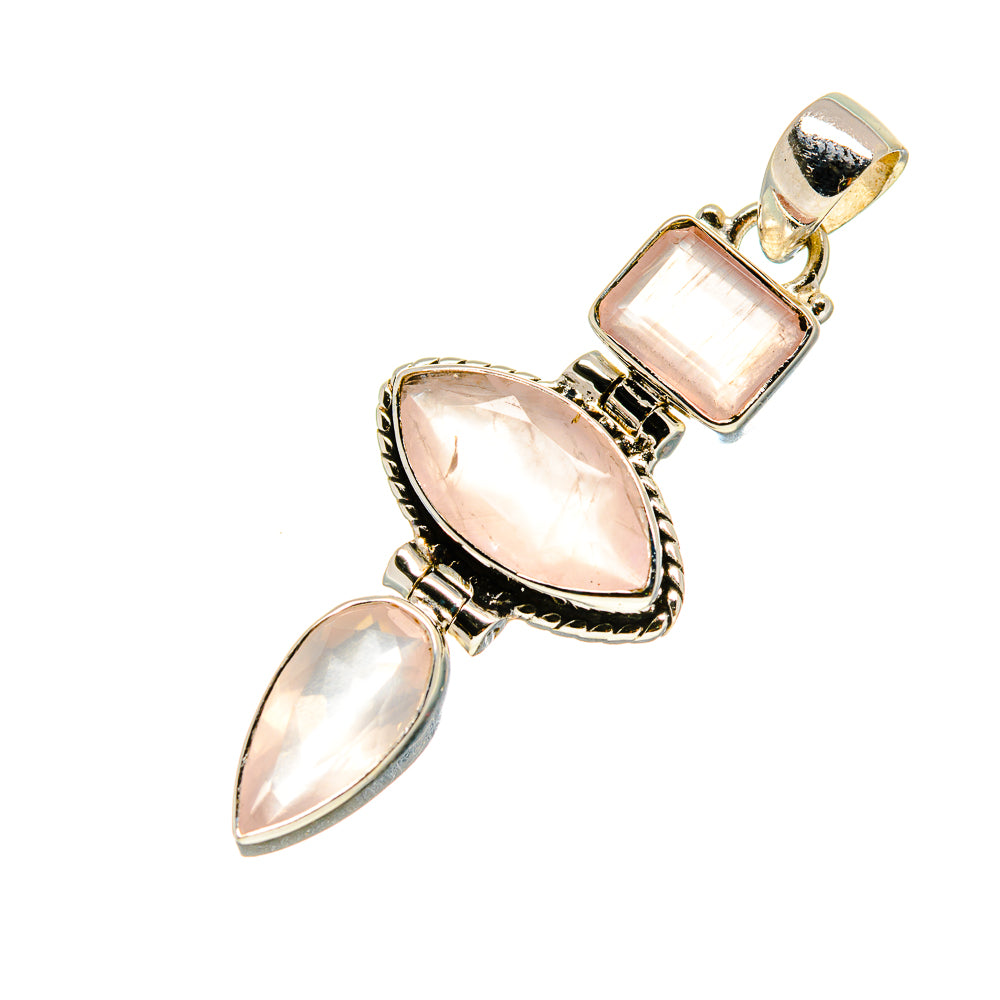 Rose Quartz Pendants handcrafted by Ana Silver Co - PD752665