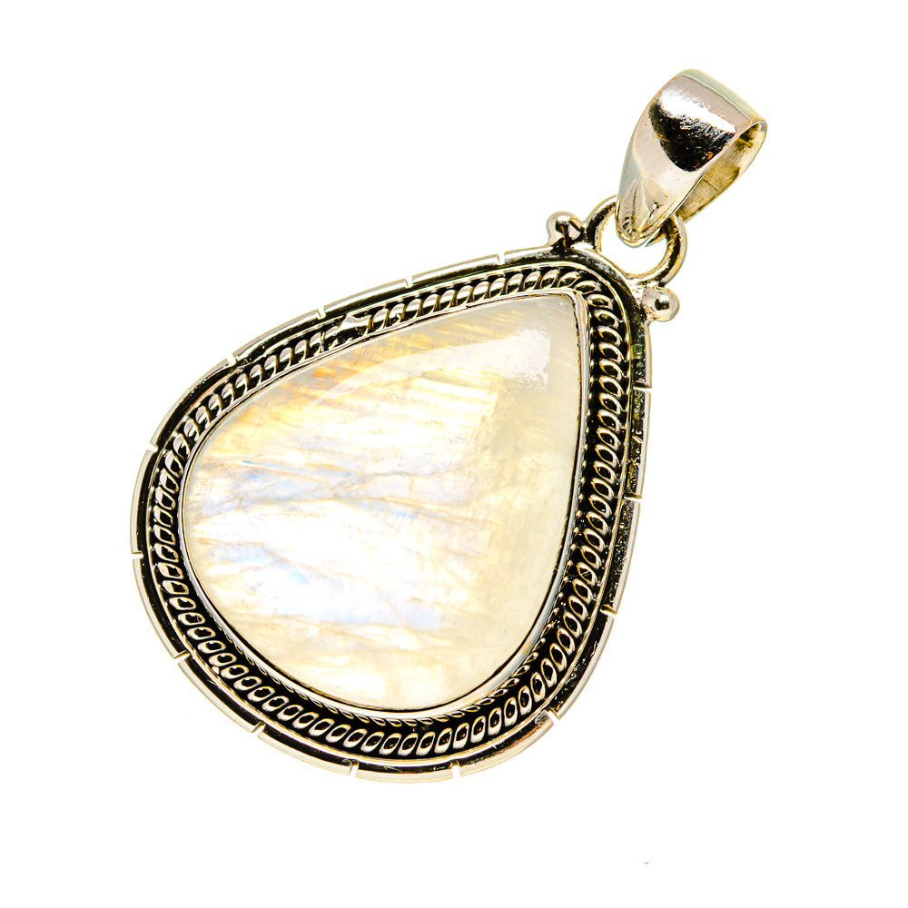 Rainbow Moonstone Pendants handcrafted by Ana Silver Co - PD752886