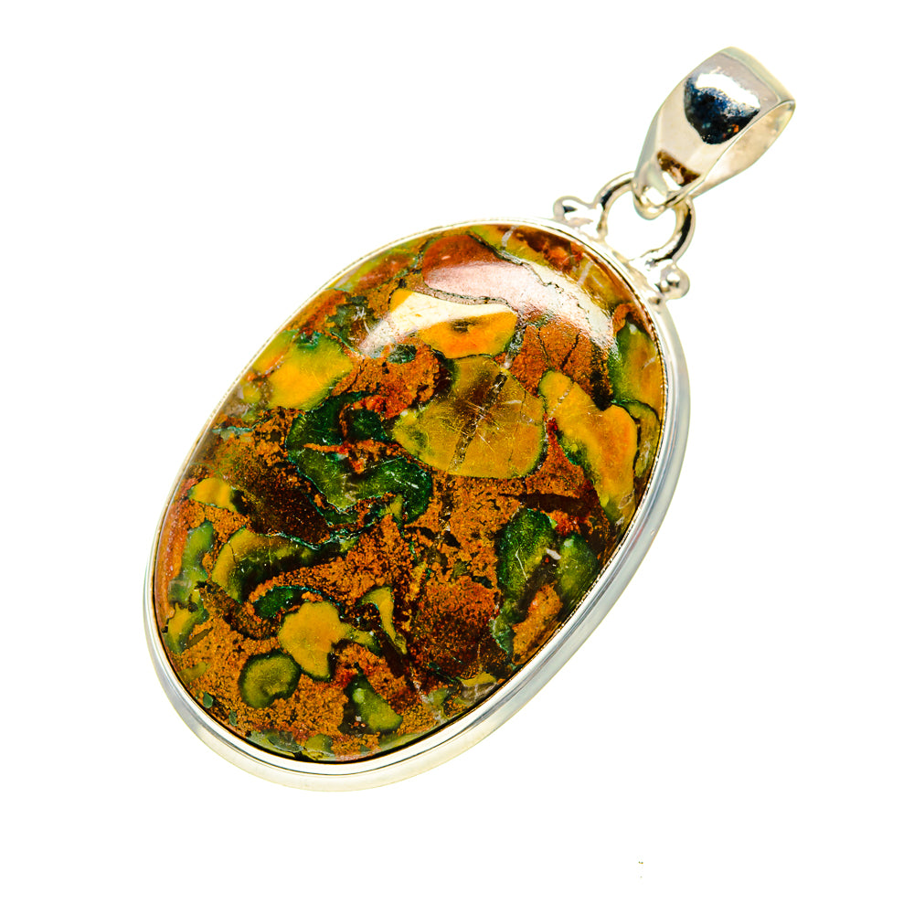 Rainforest Jasper Pendants handcrafted by Ana Silver Co - PD752890