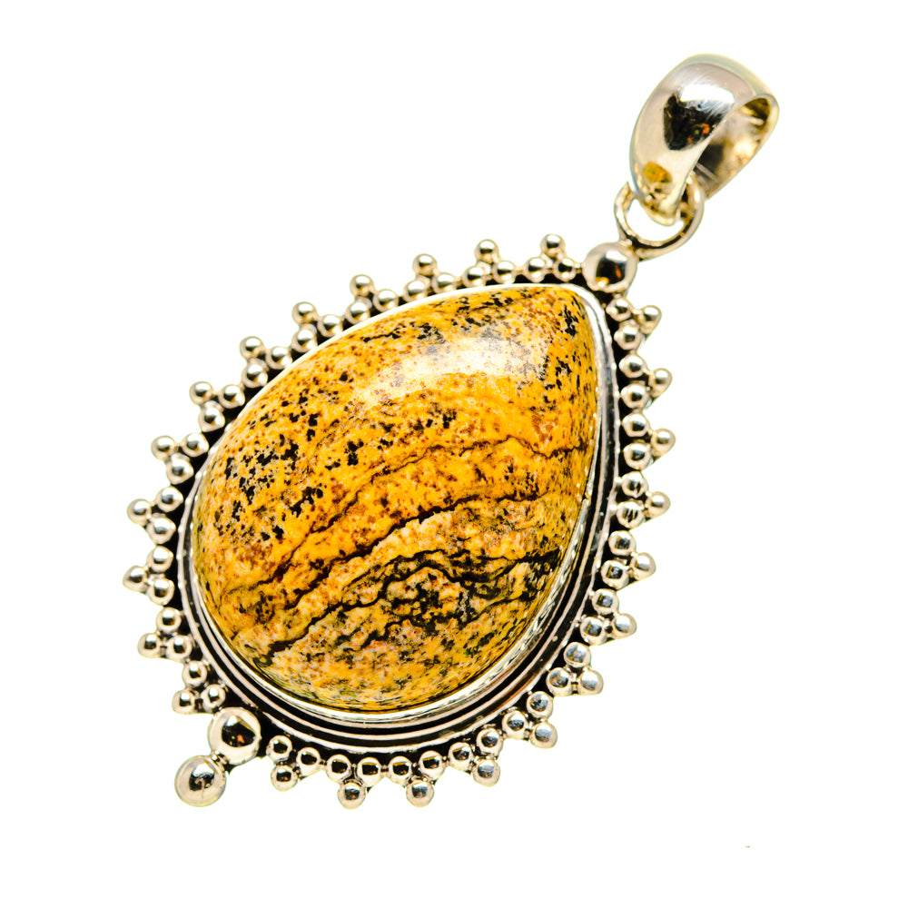 Picture Jasper Pendants handcrafted by Ana Silver Co - PD752925 - Photo 2
