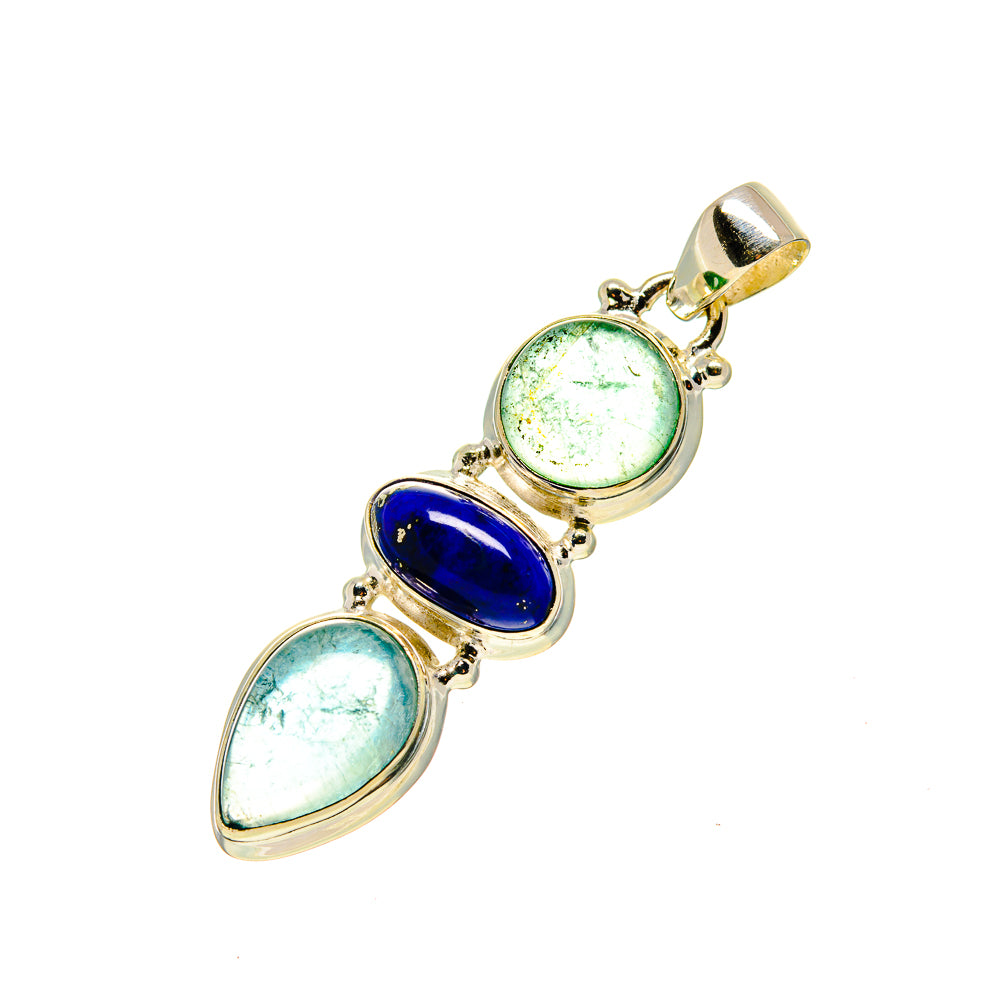 Green Fluorite Pendants handcrafted by Ana Silver Co - PD753053