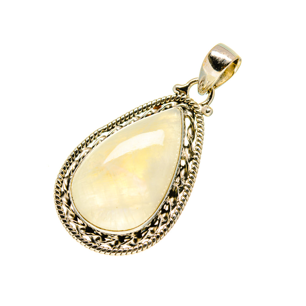 Rainbow Moonstone Pendants handcrafted by Ana Silver Co - PD753226
