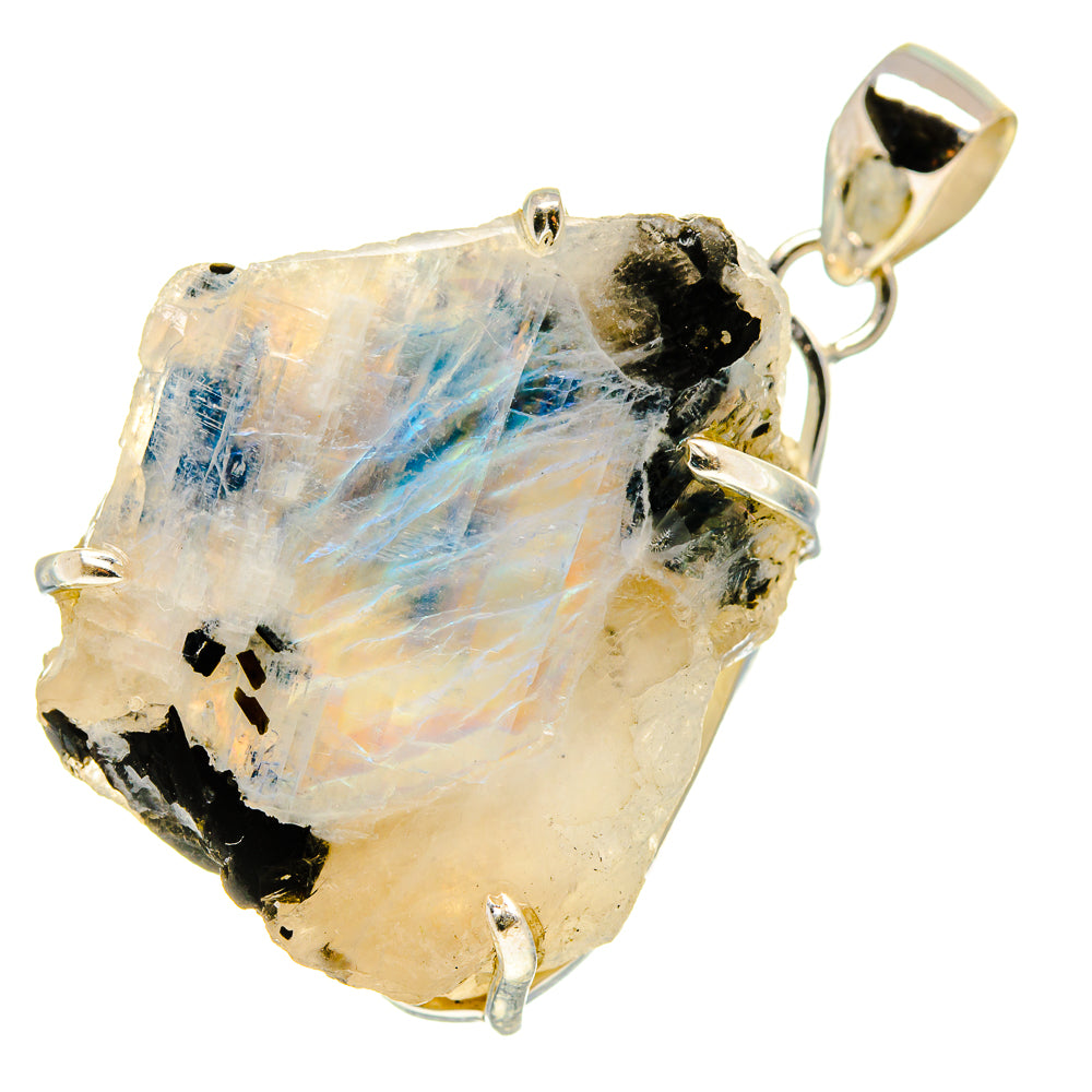 Rainbow Moonstone Pendants handcrafted by Ana Silver Co - PD753431