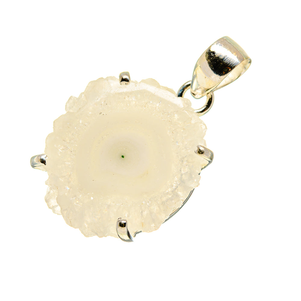 White Solar Quartz Pendants handcrafted by Ana Silver Co - PD753465