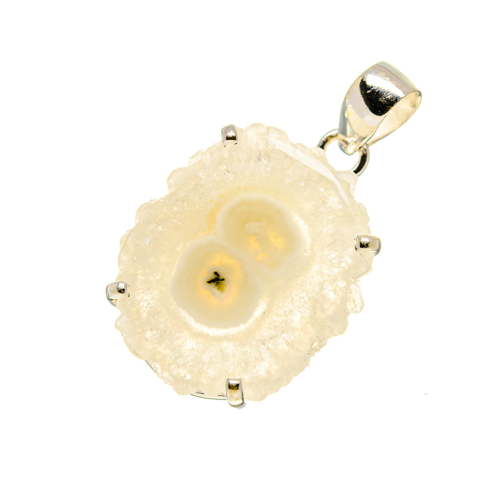 White Solar Quartz Pendants handcrafted by Ana Silver Co - PD753570
