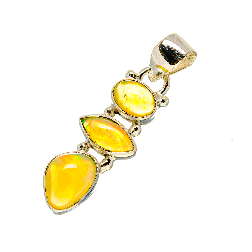 Ethiopian Opal Pendants handcrafted by Ana Silver Co - PD753576