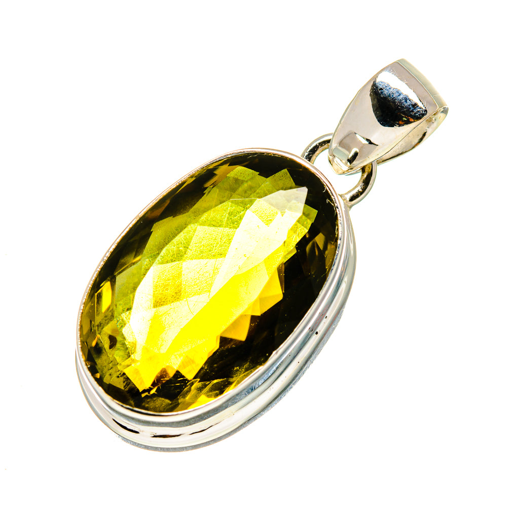 Olive Quartz Pendants handcrafted by Ana Silver Co - PD753644