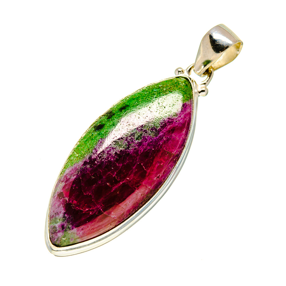 Ruby Zoisite Pendants handcrafted by Ana Silver Co - PD753716