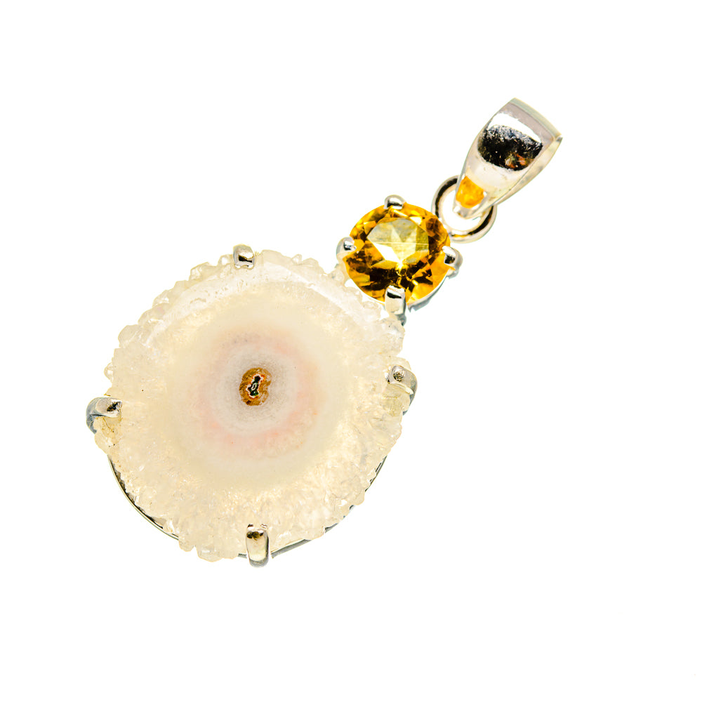 White Solar Quartz Pendants handcrafted by Ana Silver Co - PD753852