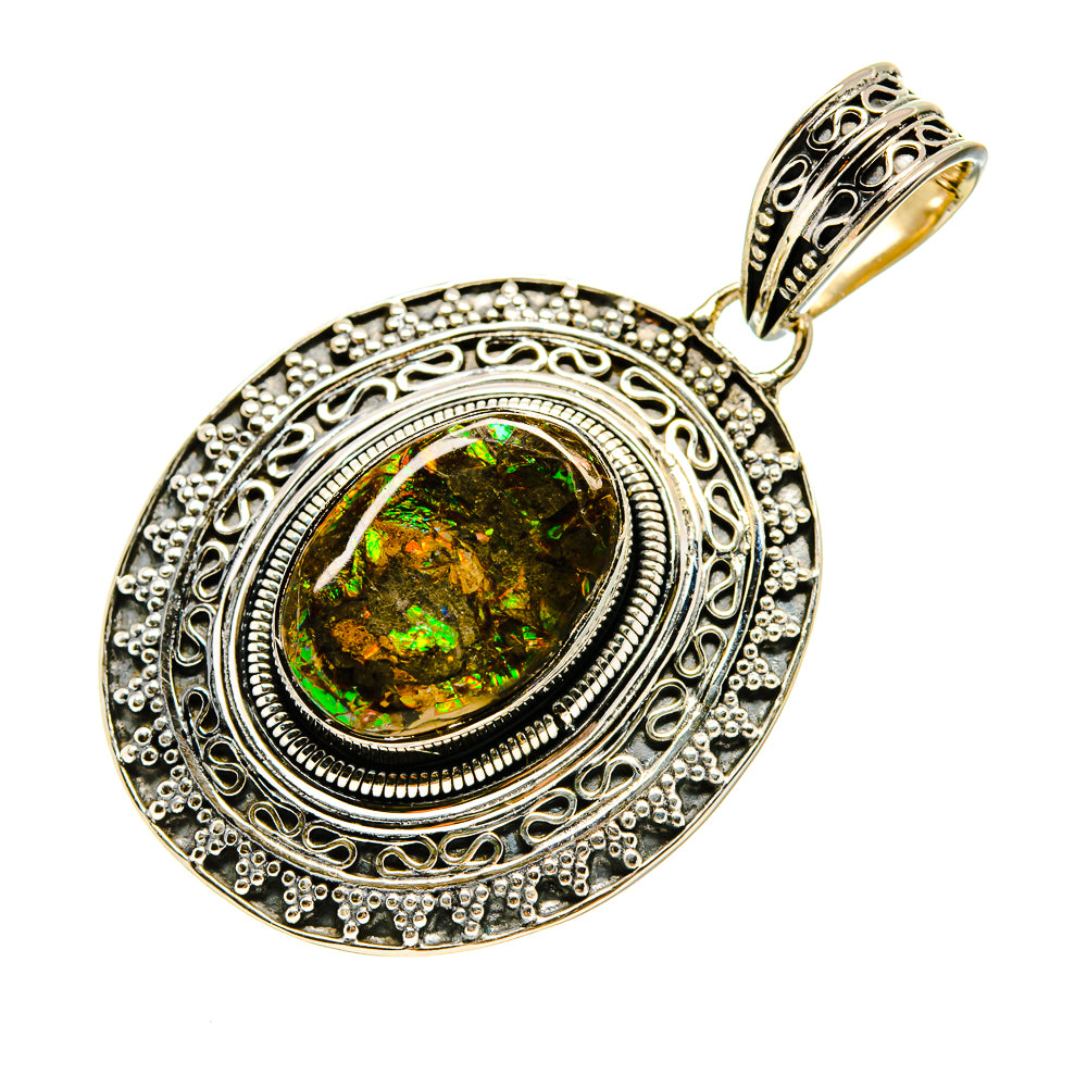 Ammolite Pendants handcrafted by Ana Silver Co - PD753989