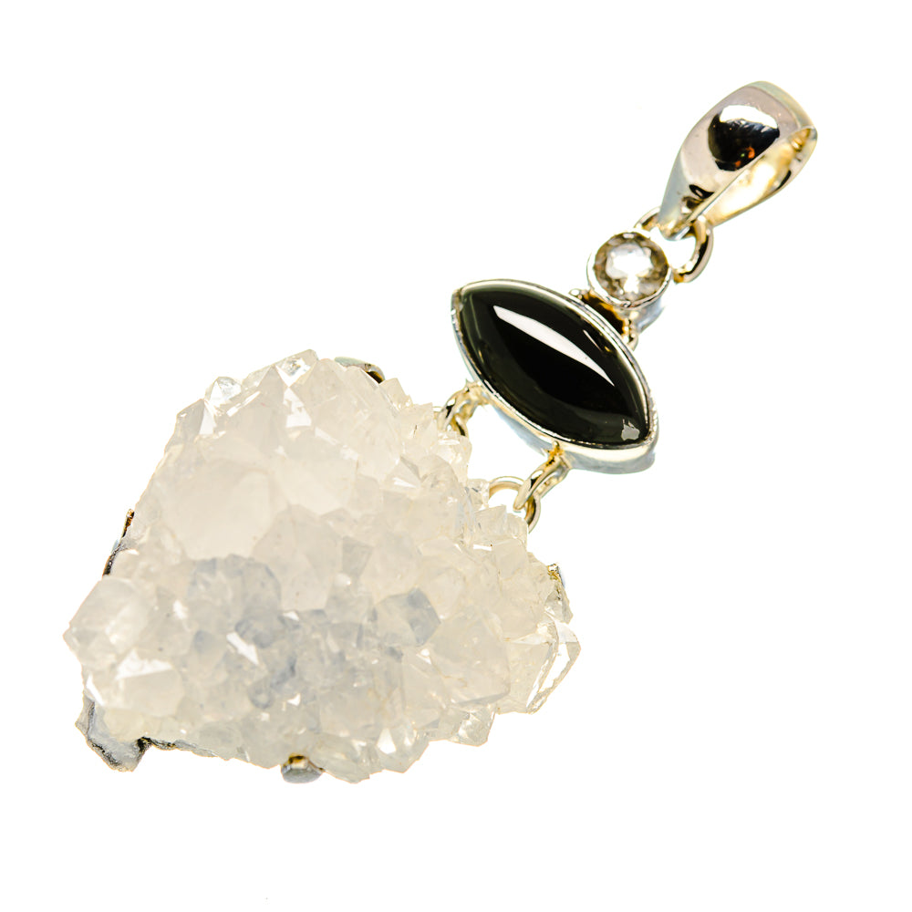 Rainbow Moonstone Crystal Pendants handcrafted by Ana Silver Co - PD754106