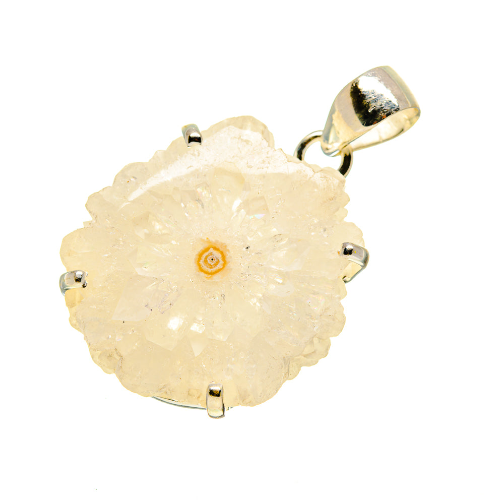 White Solar Quartz Pendants handcrafted by Ana Silver Co - PD754166