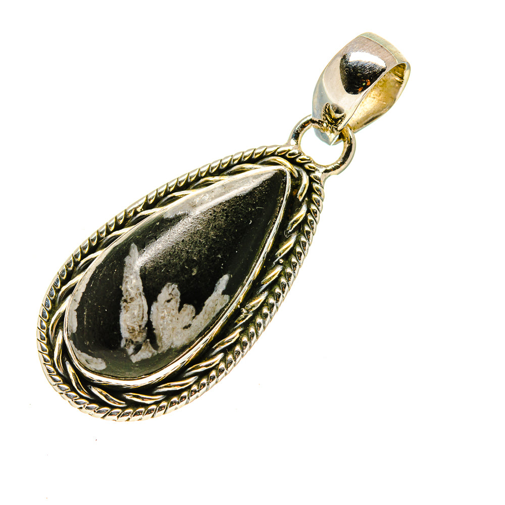 Chrysanthemum Stone Pendants handcrafted by Ana Silver Co - PD754192