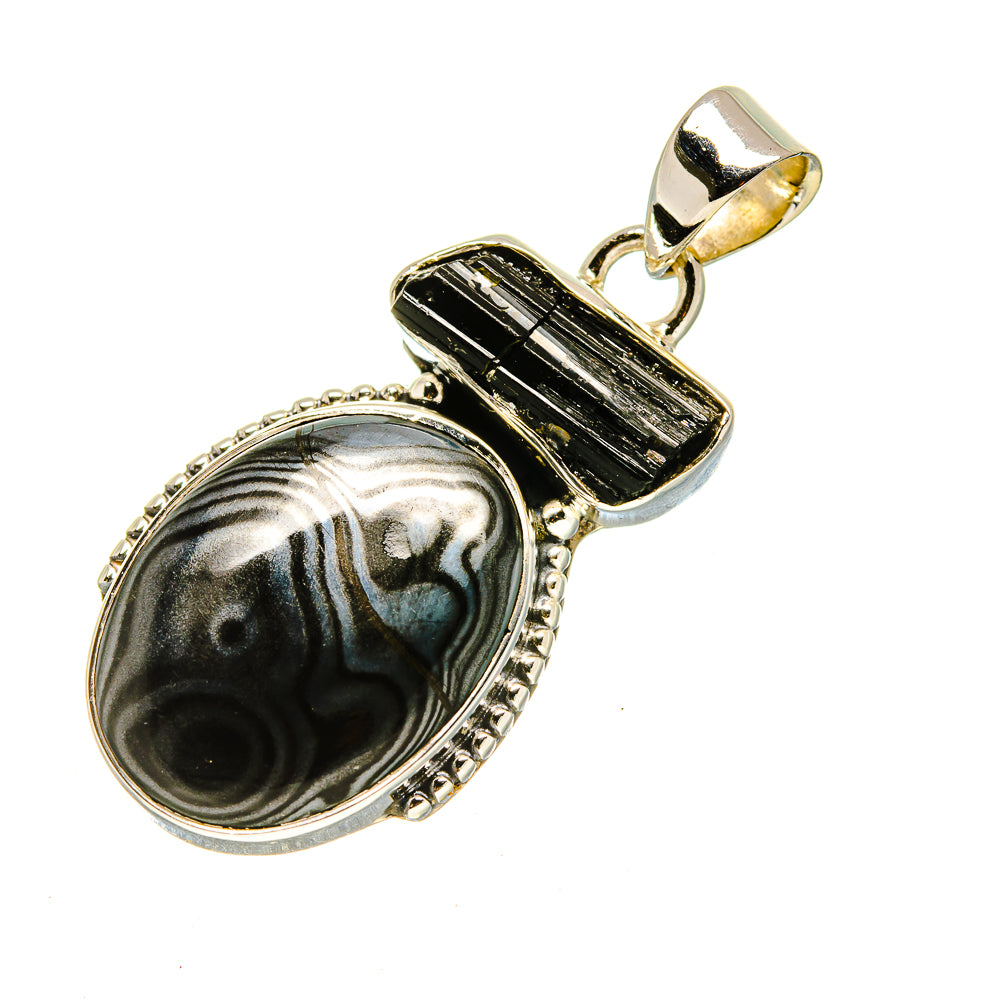 Psilomelane Pendants handcrafted by Ana Silver Co - PD754205