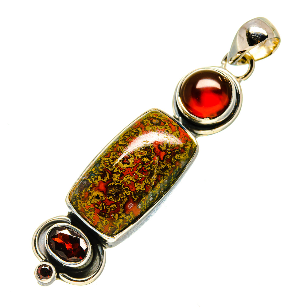 Moroccan Agate Pendants handcrafted by Ana Silver Co - PD754219