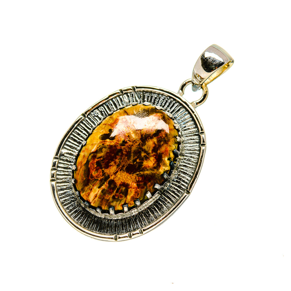 Petrified Wood Pendants handcrafted by Ana Silver Co - PD754295