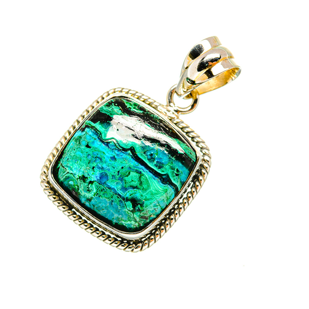 Chrysocolla Pendants handcrafted by Ana Silver Co - PD7543