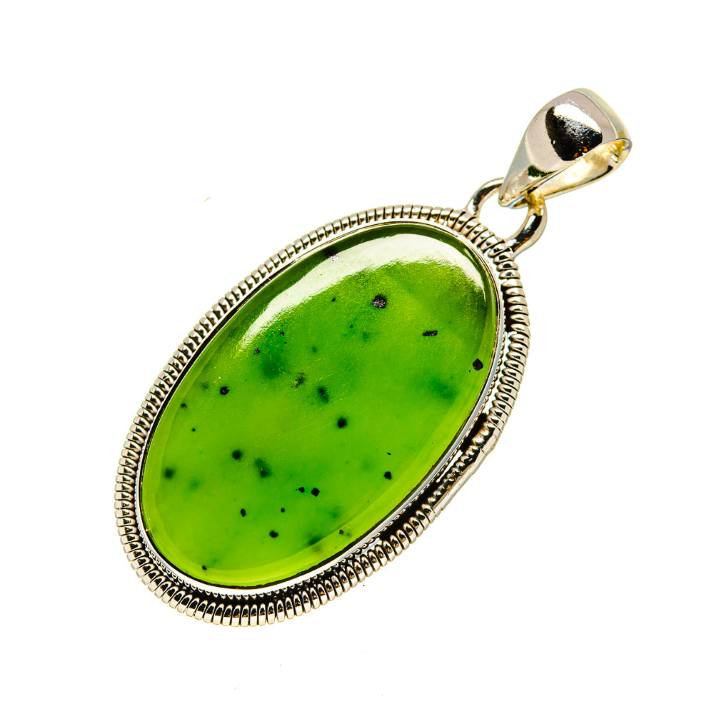 Nephrite Jade Pendants handcrafted by Ana Silver Co - PD754480
