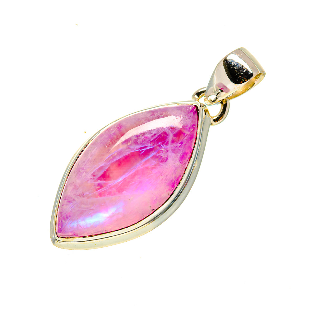 Pink Moonstone Pendants handcrafted by Ana Silver Co - PD754498