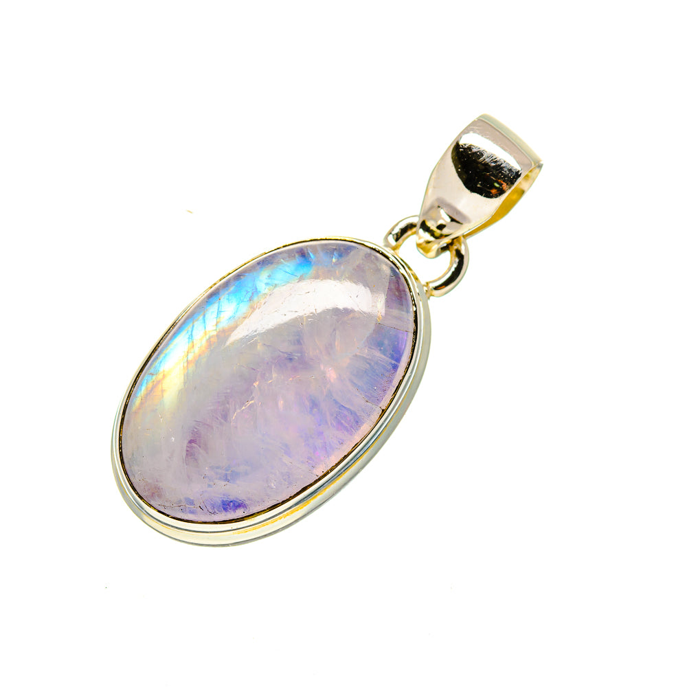 Rainbow Moonstone Pendants handcrafted by Ana Silver Co - PD754524