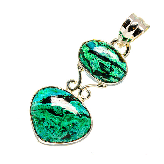 Chrysocolla Pendants handcrafted by Ana Silver Co - PD754631