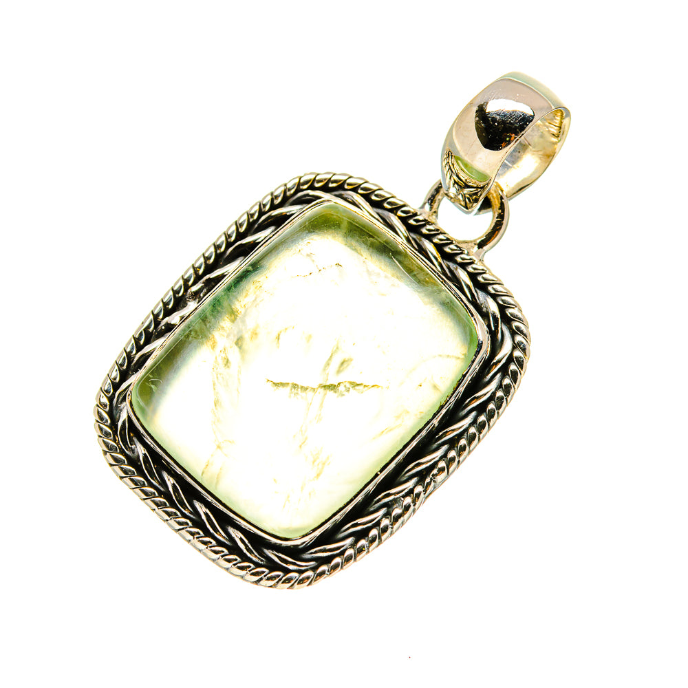Prehnite Pendants handcrafted by Ana Silver Co - PD754695