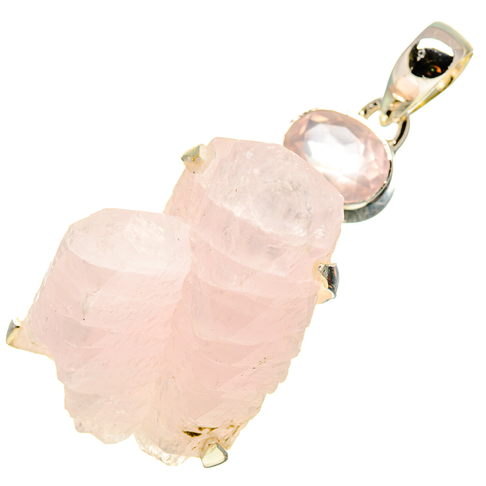 Rose Quartz Pendants handcrafted by Ana Silver Co - PD755114