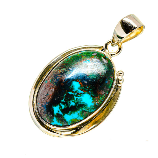 Chrysocolla Pendants handcrafted by Ana Silver Co - PD755129