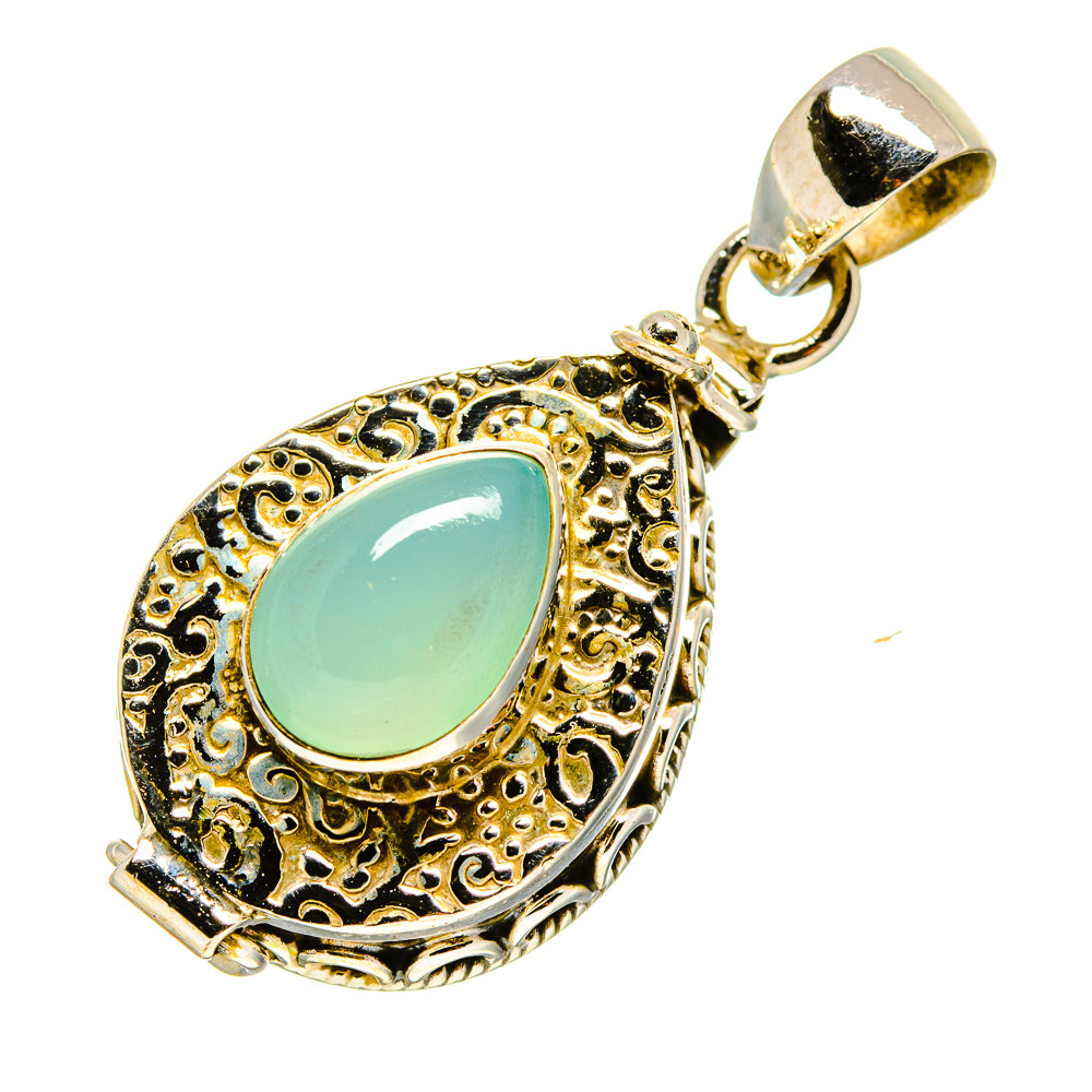 Aqua Chalcedony Pendants handcrafted by Ana Silver Co - PD755172