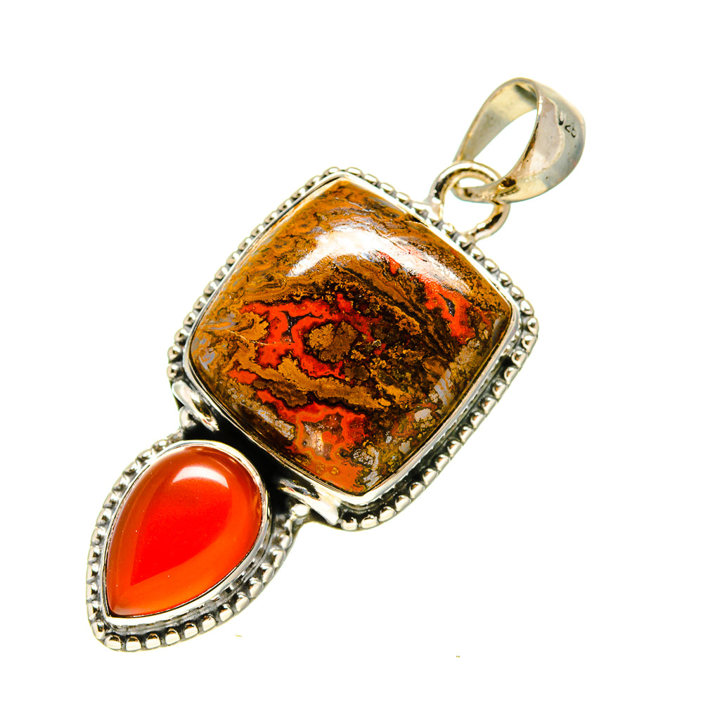 Moroccan Agate Pendants handcrafted by Ana Silver Co - PD755197
