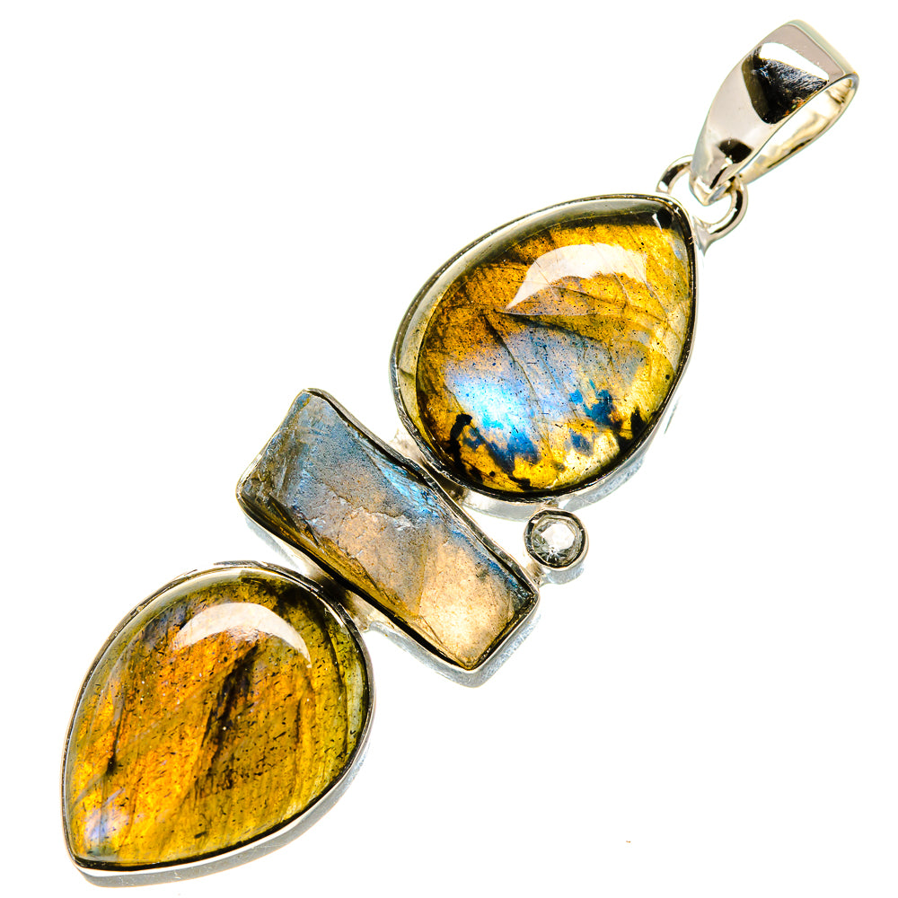 Labradorite Pendants handcrafted by Ana Silver Co - PD755272