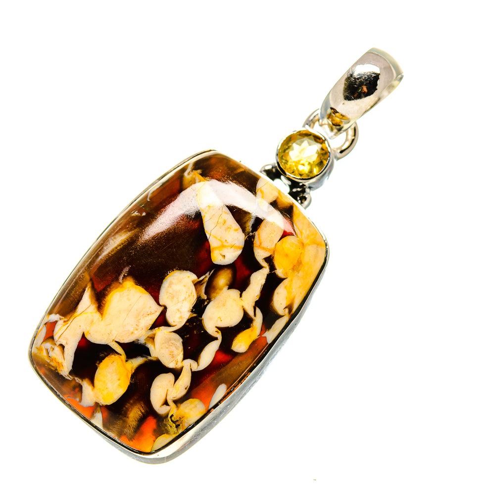 Peanut Wood Jasper Pendants handcrafted by Ana Silver Co - PD755278