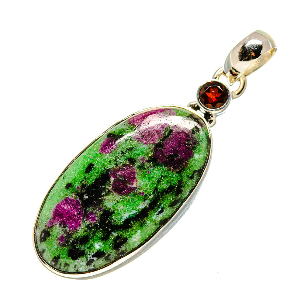 Ruby Zoisite Pendants handcrafted by Ana Silver Co - PD755297