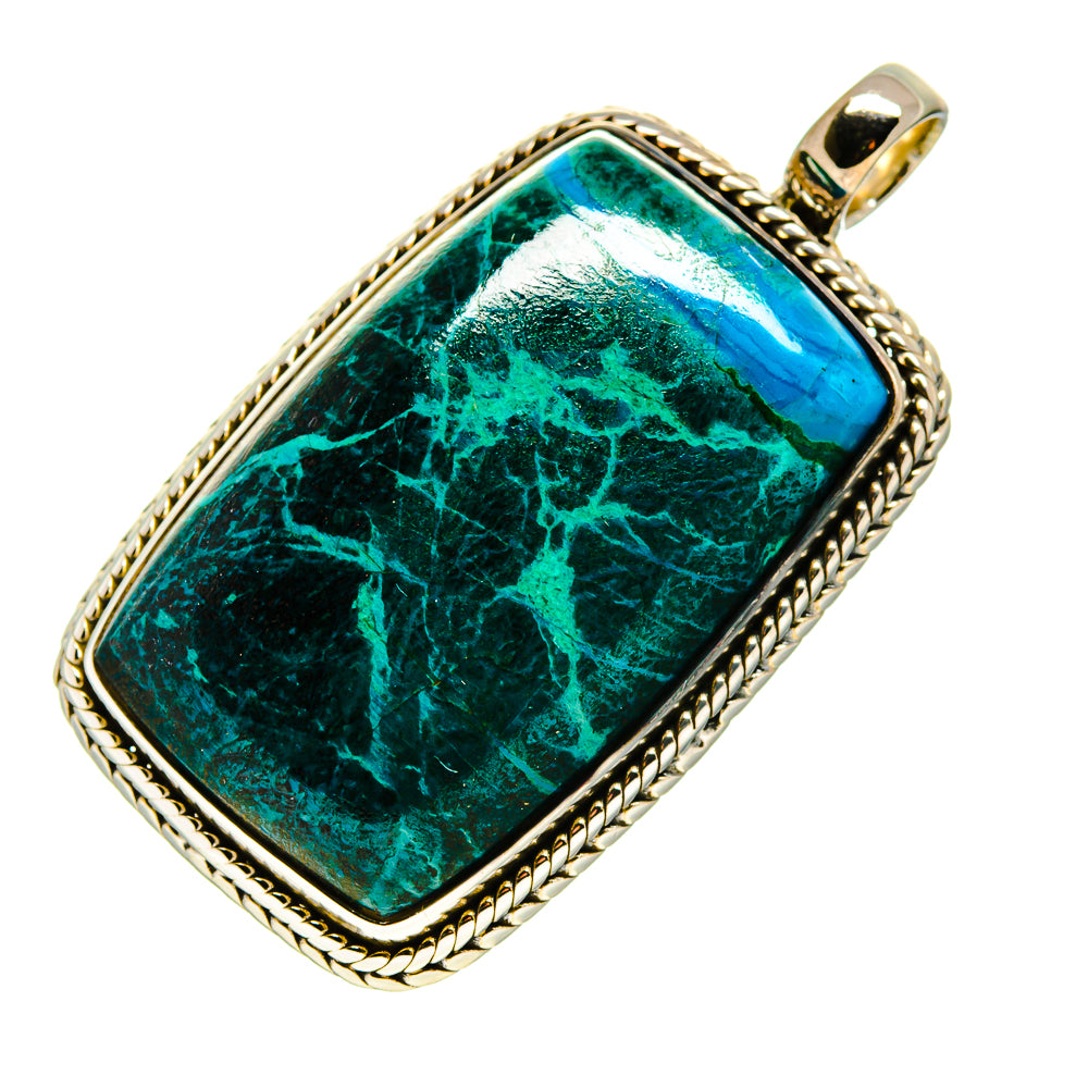 Chrysocolla Pendants handcrafted by Ana Silver Co - PD755315