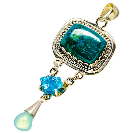 Chrysocolla Pendants handcrafted by Ana Silver Co - PD755506