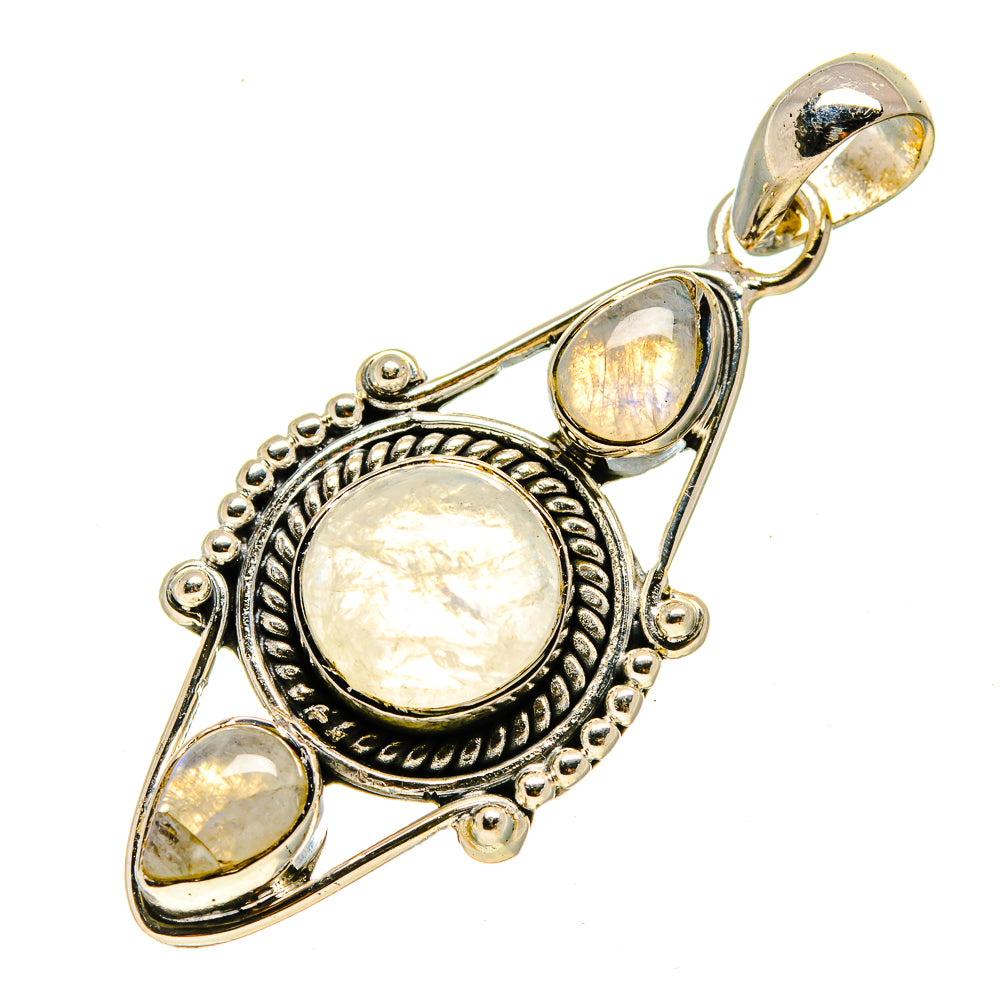 Rainbow Moonstone Pendants handcrafted by Ana Silver Co - PD755567