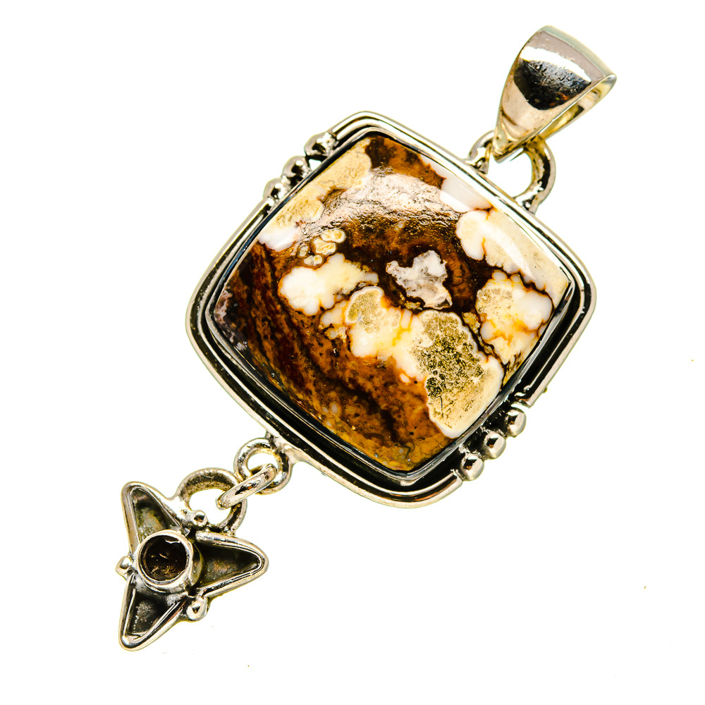Peanut Wood Jasper Pendants handcrafted by Ana Silver Co - PD755590