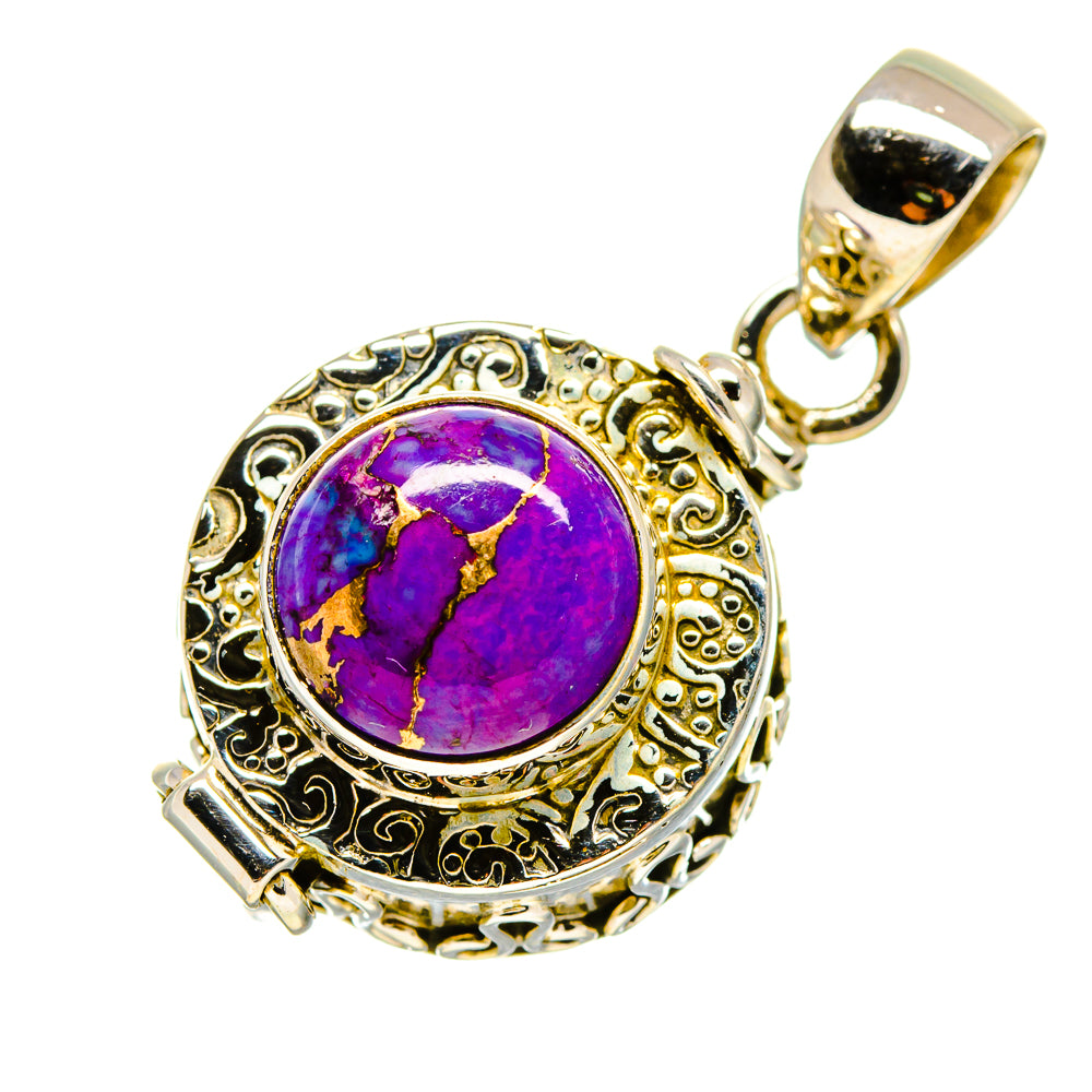 Purple Copper Composite Turquoise Pendants handcrafted by Ana Silver Co - PD755641