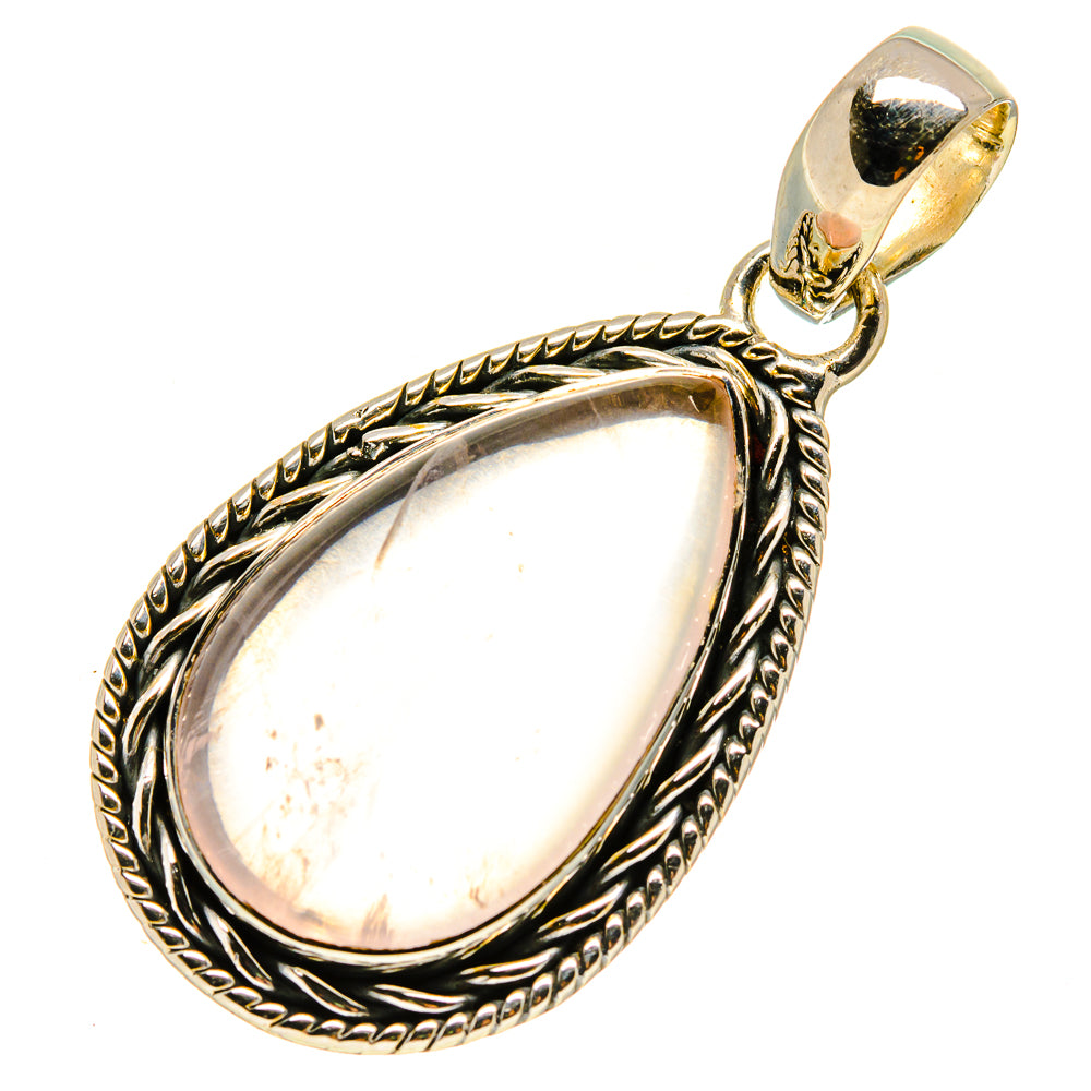 Rose Quartz Pendants handcrafted by Ana Silver Co - PD755661