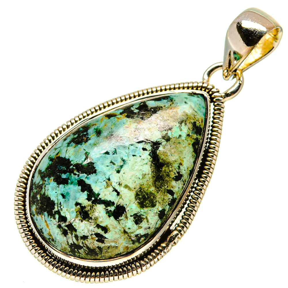 Tibetan Turquoise Pendants handcrafted by Ana Silver Co - PD755694